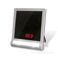 Mini Desk Clock in Cosmetic Mirror Design with LED Light, Measures 12.5 x 2.6 x 14.8cmNew